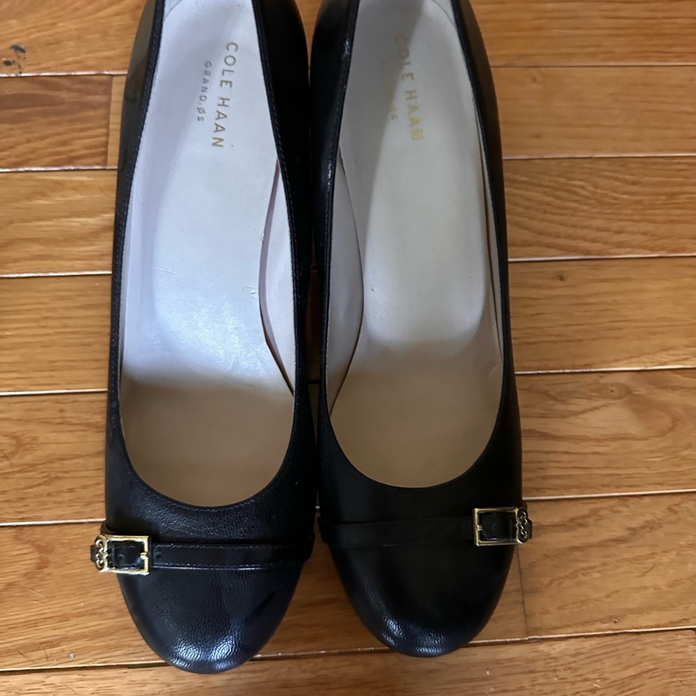 Cole Haan wedge heels.